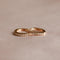 18k Gold Plated Jewellery - March Birthstone Huggies in Gold with Aquamarine CZ - Huggies - Astrid &amp; Miyu