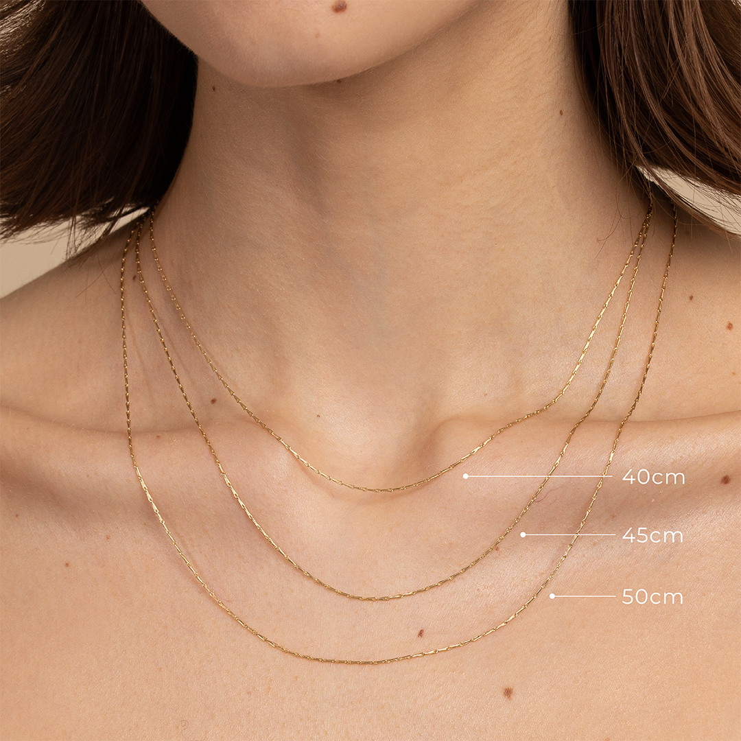 Gold Necklaces - Marylebone Chain Necklace in Solid Gold - - Astrid &amp; Miyu