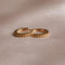 18k Gold Plated Jewellery - November Birthstone Huggies in Gold with Citrine CZ - Huggies - Astrid &amp; Miyu