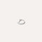 Earrings - Gem Piercing Hoop in Solid White Gold - Piercing Hoop - Astrid &amp; Miyu