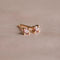 18k Gold Plated Jewellery - October Birthstone Stud Earrings in Gold with Pink Tourmaline CZ - Stud Earrings - Astrid &amp; Miyu