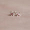 Birthstone Stud Earrings In Silver - October Birthstone Stud Earrings in Silver with Pink Tourmaline CZ - Stud Earrings - Astrid &amp; Miyu