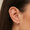 Daith Piercing Jewellery - Solid Gold Marquise Daith Hoop - Daith Piercing Hoop - Astrid &amp; Miyu