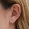 Daith Piercing Jewellery - Solid White Gold Marquise Piercing Hoop - Piercing Hoop - Astrid &amp; Miyu