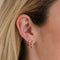 Daith Piercing Jewellery - Solid White Gold Marquise Piercing Hoop - Piercing Hoop - Astrid &amp; Miyu