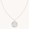 Sagittarius Bold Zodiac Pendant Necklace in Silver