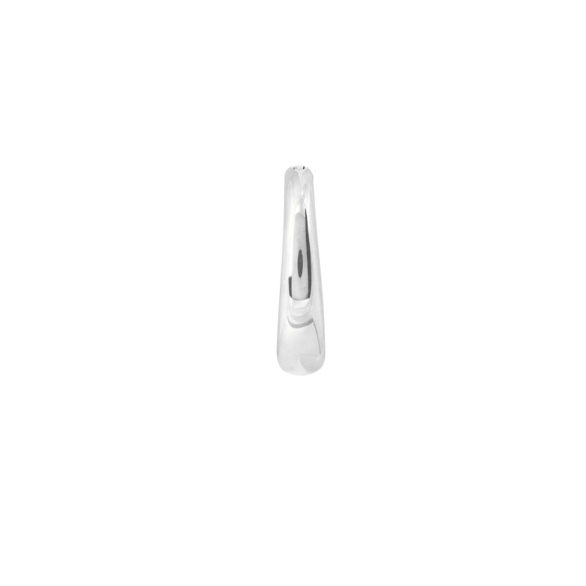 Earrings - Solid White Gold Graduated Rook Hoop - Rook Piercing Hoop - Astrid &amp; Miyu