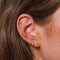 Simple Hoops in Solid White Gold - Hoop Earrings - Astrid &amp; Miyu