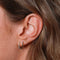 Simple Hoops in Solid White Gold - Hoop Earrings - Astrid &amp; Miyu