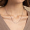Charm Compatible Necklaces & Bracelets - Soho Chain Necklace in Solid White Gold - - Astrid &amp; Miyu