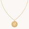Taurus Bold Zodiac Pendant Necklace in Gold