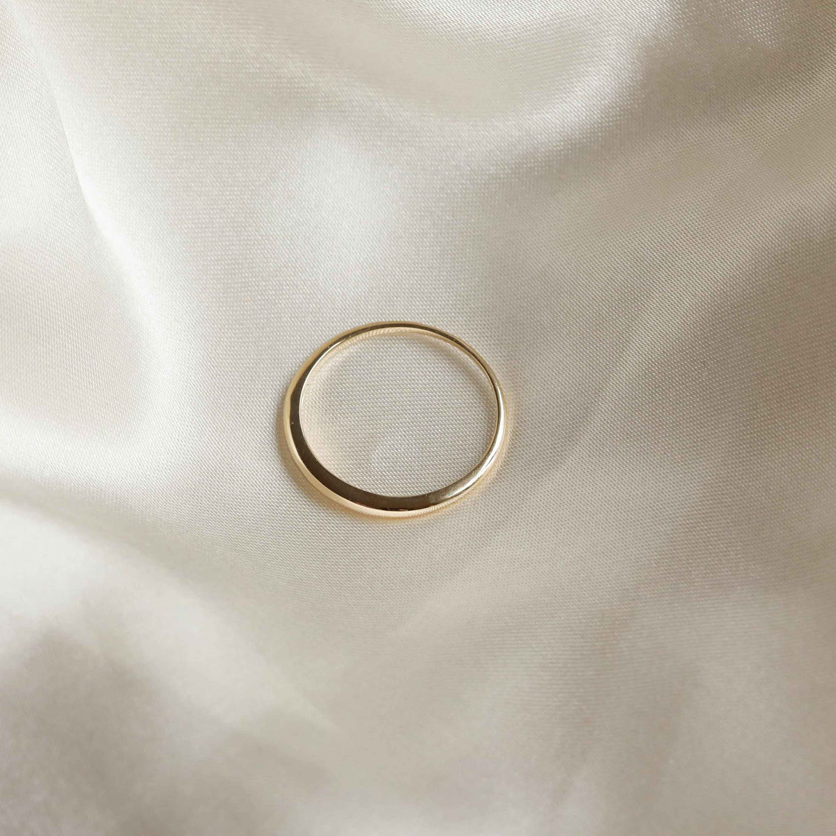 Band Rings - Dome Ring in Solid Gold - Band Ring - Astrid &amp; Miyu