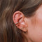 April White Topaz - Topaz Hoops in Solid Gold - Hoop Earrings - Astrid &amp; Miyu