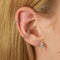 Core Collection SS23 - Triple Crystal Stud Earrings in Silver - Stud Earrings - Astrid &amp; Miyu