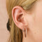 18k Rose Gold Plated Jewellery - Illusion Crystal Huggies in Rose Gold - Huggies - Astrid &amp; Miyu