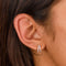 18k Rose Gold Plated Jewellery - Illusion Crystal Huggies in Rose Gold - Huggies - Astrid &amp; Miyu