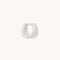 Illusion Crystal Hoop 6.5mm in Silver